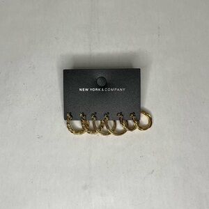 New York & Company Gold Hoop Earring Collection